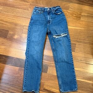 Abercrombie & Fitch 90’s Straight Ultra High Rise jeans, size 25 / 0